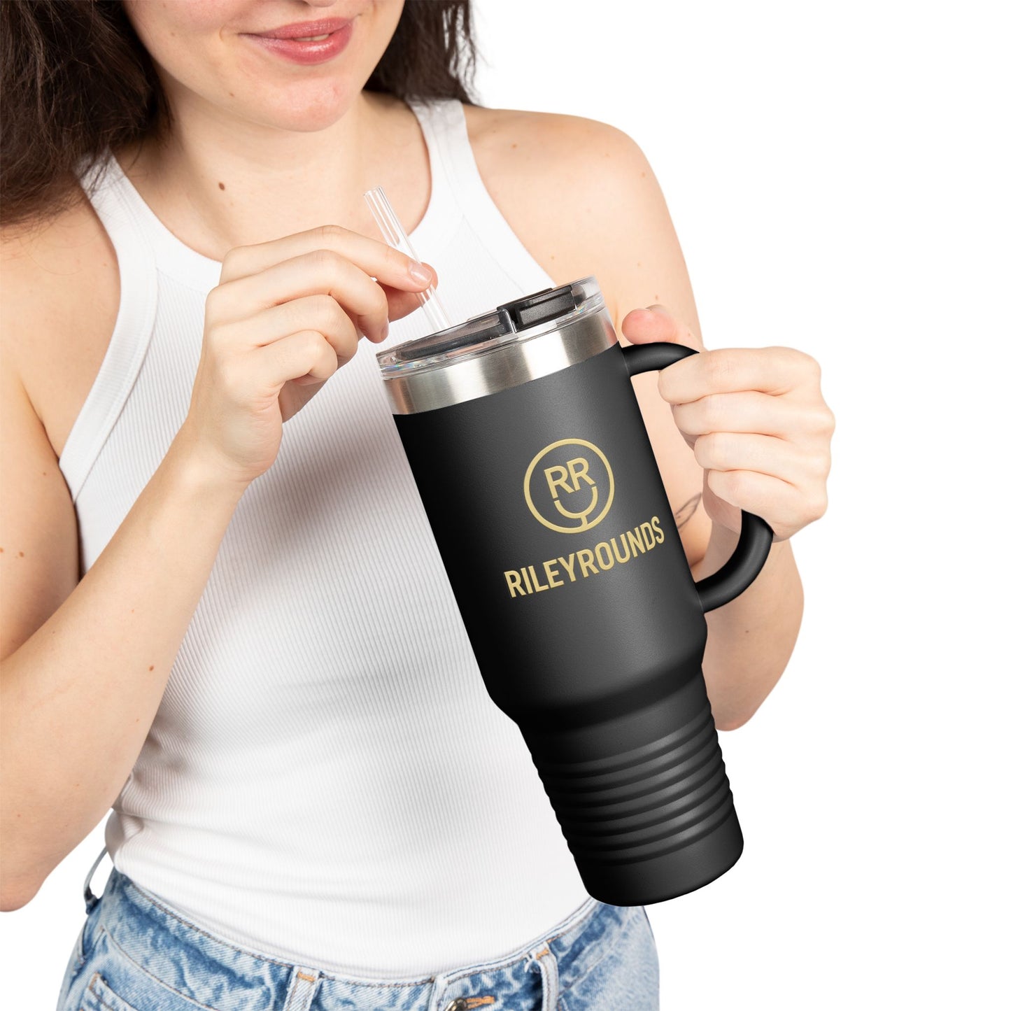 RileyRounds 40oz Insulated Travel Mug – Fuel Focus. Protect Your Peace.