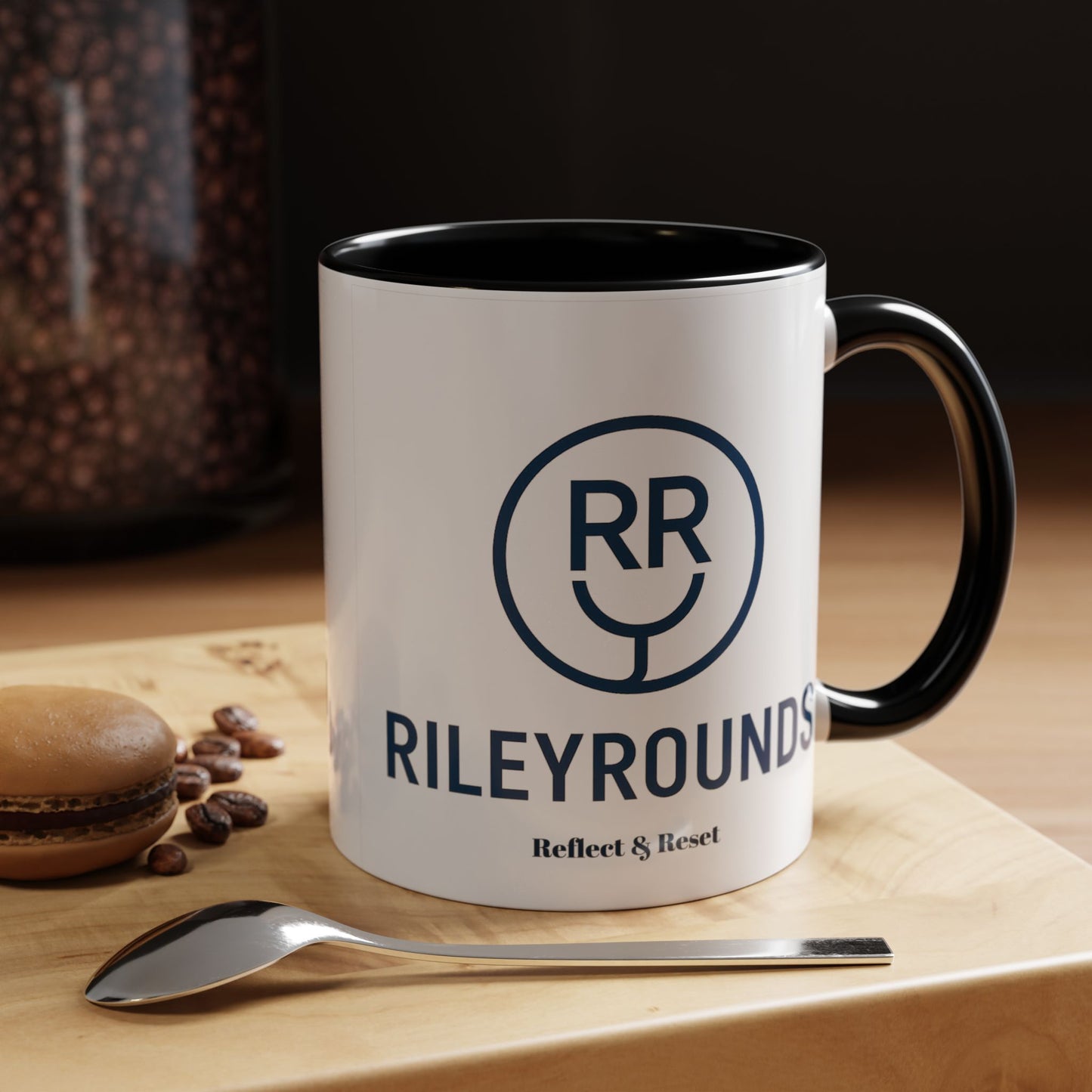 RileyRounds Accent Coffee Mug – 11oz | Inspired Focus for Every Sip