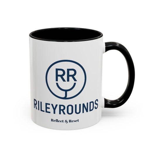 RileyRounds Accent Coffee Mug – 11oz | Inspired Focus for Every Sip