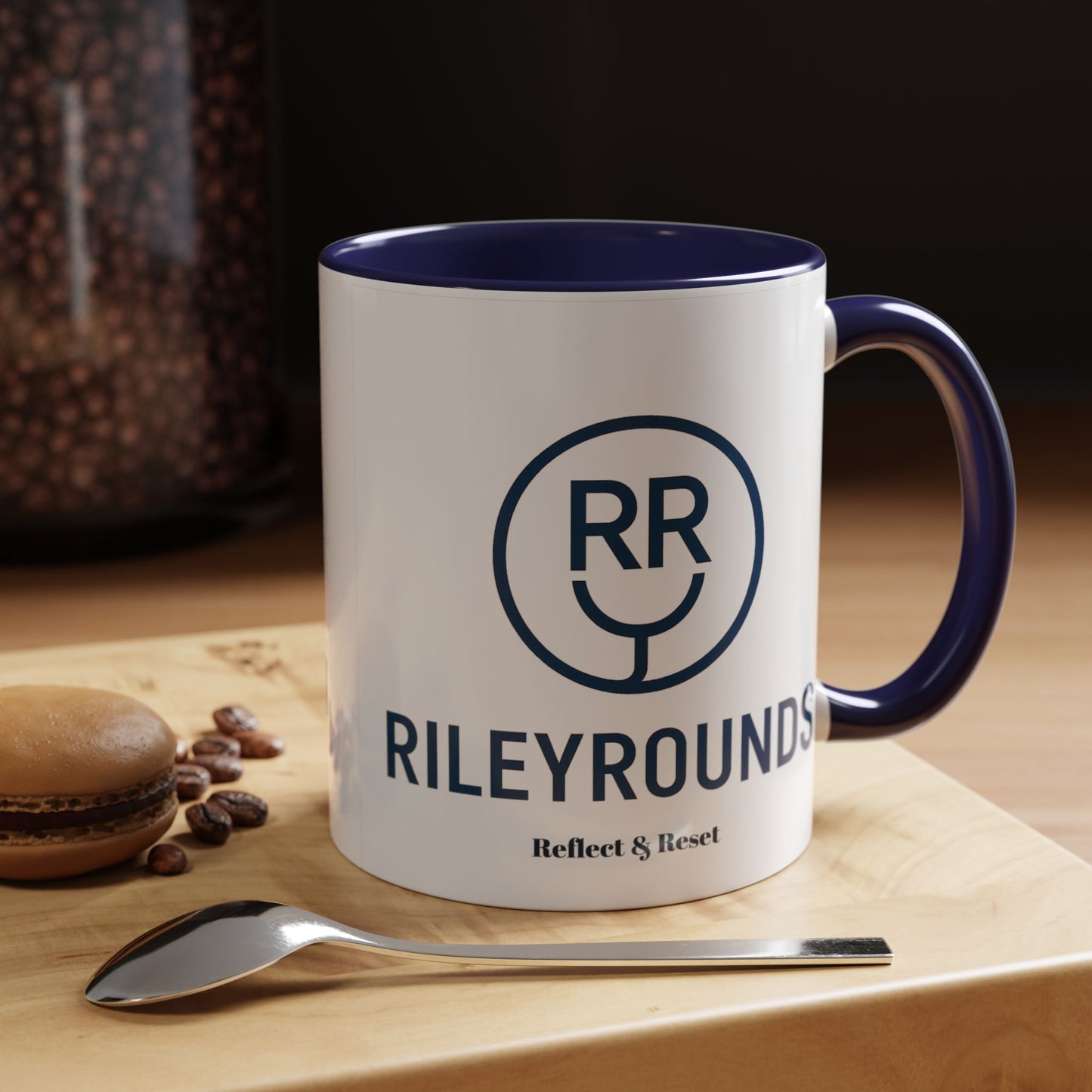 RileyRounds Accent Coffee Mug – 11oz | Inspired Focus for Every Sip